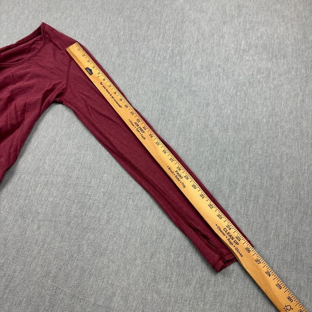 Lululemon Shirt‎ Womens 8 Maroon Yogini 5 Year Long Sleeve Tee Athletic Yoga Gym - Picture 6 of 10